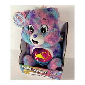 NEW ✹CARE BEARS Loveshine Bear ✹ Stuffed Animal Plush Toy ✹ Bracelet Included